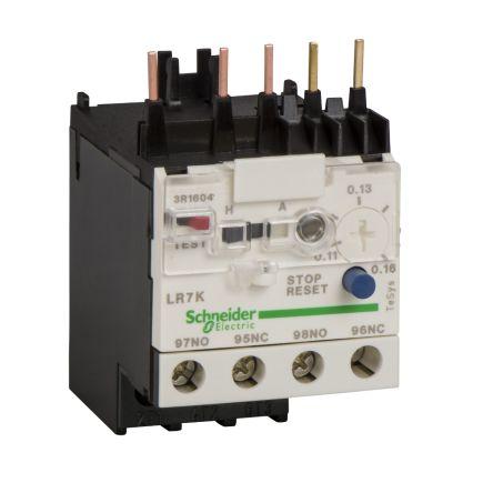 Schneider Electric Relé teplotního přetížení, rozsah: TeSyS LR 1 NO/1 NC s Tlačítkový nebo elektrický resetováním a
