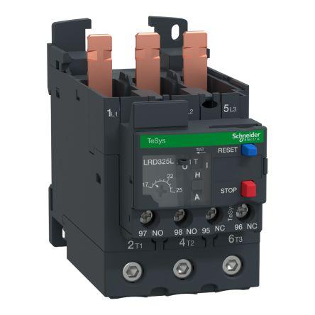 Schneider Electric Relé teplotního přetížení, rozsah: TeSyS LR 1 NO/1 NC s resetováním tlačítkem resetováním a hodnotami