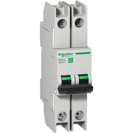 Schneider Electric Miniaturní jistič, rozsah: Multi9 2pólový 6A vypínací výkon 10 kA, charakteristika: Typ C, rozsah: