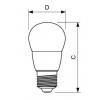 LED žárovka Philips, E27, 5,5W/40W 2700K 230V P45 FR    P507650