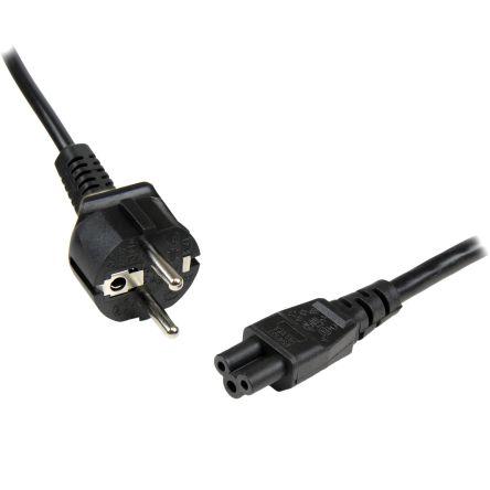 Napájecí kabel 1 m, Černá Polyvinylchlorid, 250V ac StarTech.com