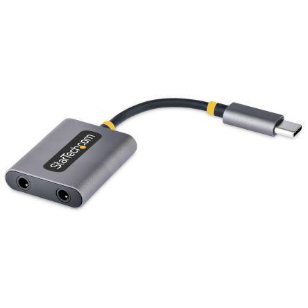 StarTech.com Adaptér pro audio konektor, orientace těla: Rovný, adaptér z typu: USB typu C, 3,5mm audio jack, adaptér z