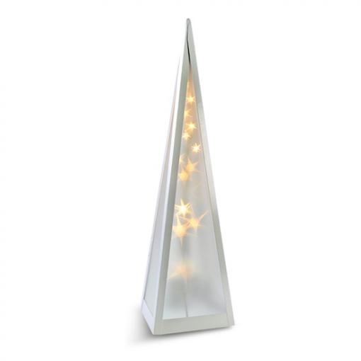 Solight LED vánoční pyramida, otáčecí, 3D efekt světla, 45cm, 230V, teplá bílá  1V44