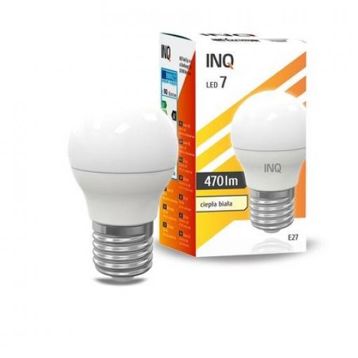 LED žárovka INQ, E27 ilum.6W P45, neutrální bílá   IN149609