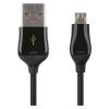 Kabel USB 2.0 A – micro B, 1 m, Quick Charge 2 A, černý