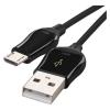 Kabel USB 2.0 A – micro B, 1 m, Quick Charge 2 A, černý