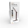Solight LED stolní lampička s displayem, 9W, volba teploty světla, kůže, hnědá - WO45-H