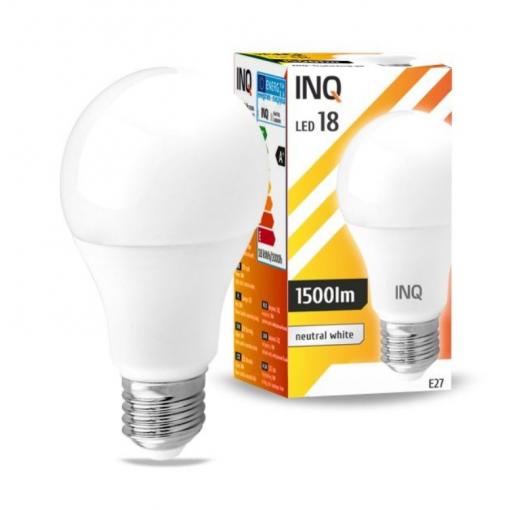 LED žárovka INQ, E27 18W A70, neutrální bílá   IN401661