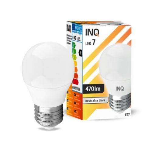 LED žárovka INQ, E27 ilum.6W P45, neutrální bílá   IN403375