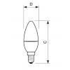 LED žárovka Philips E14 3,5-25W 4000K 230V B35 FR   P543481