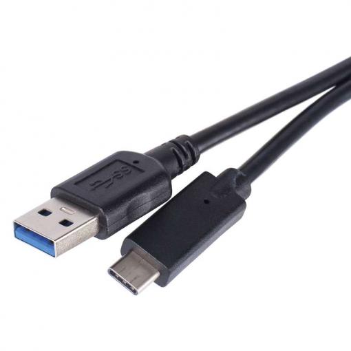 Kabel USB 3.0 A/M - USB 3.1 C/M 1m černý  SM7021BL