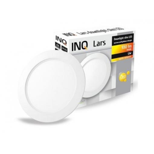 Svítidlo INQ Lars LED mini panel, podhledový, 12W, 930lm, 3000K, kruhový, bílý  DLR030WW