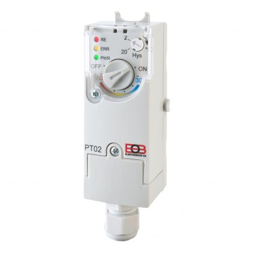 Elektronický příložný termostat ELEKTROBOCK PT02, 230 V, 10 A