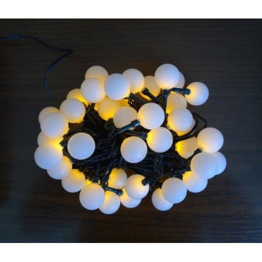 Vánoční osvětlení - KOULE 2,5 cm - 40 LED - ŽLUTÉ