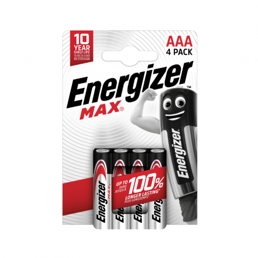 Baterie Energizer MAX AAA/R03, Blistr(4) cena za balení 4 ks