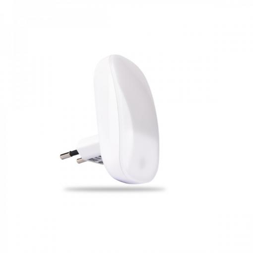Noční LED svítidlo INQ se soumrakovým senzorem, 0,3W, bílé  NL01