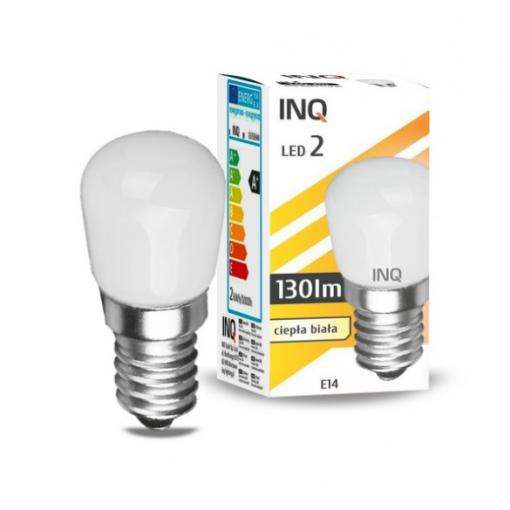 LED žárovka INQ, trubková E14 2W/14W do lednice, teplá bílá    IN400015