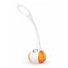 NILSEN LED stolní lampa MAGIC dotyková, stmívatelná, 7W, barev.podsvícení, bílá   US003