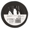 Prodlužovací přívod - spojka, 1zás. 20m, 3x1,5mm2, černá, gumový  P01720