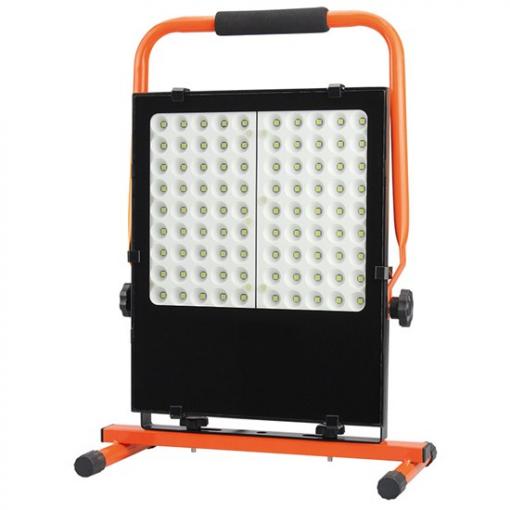 LED reflektor se stojanem, 100W, 8500lm, 5000K, černo oranžový   WM-100W-FES