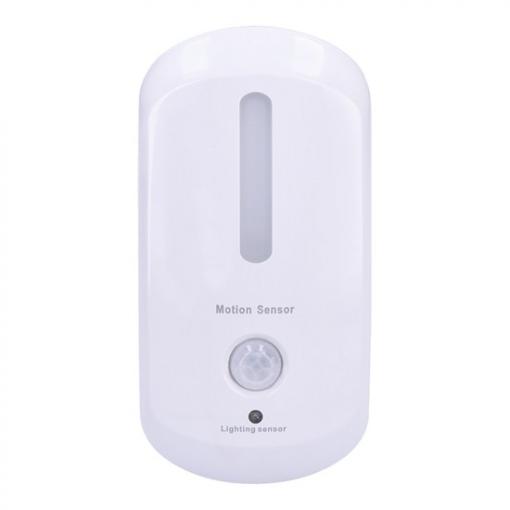 Noční LED svítidlo SOLIGHT s pohybovým a světelným senzorem, 1W, 230V, bílé  WL905