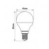LED žárovka INQ, E14 ilum.3W P45, neutrální bílá   IN408844