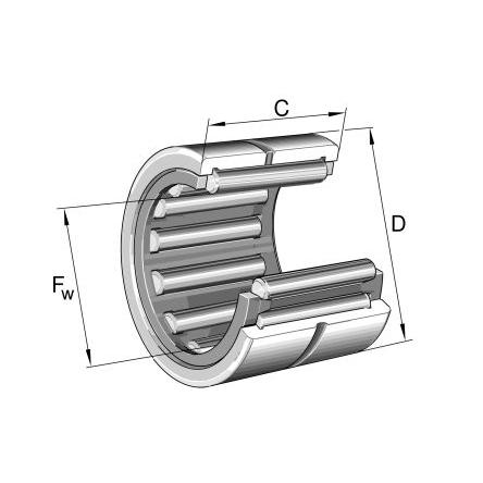 Válečkové ložisko NK21/20-XL INA 21 mm (vnitřní prům.) Jehla 29 mm OD