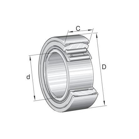 Válečkové ložisko PNA30/52-XL INA 30 mm (vnitřní prům.) Jehla 52 mm OD