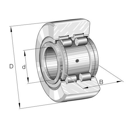 Pásový váleček, Válečkové a kluzné, Vodítka typu jho PWTR50110-2RS-XL INA 50mm 110 mm
