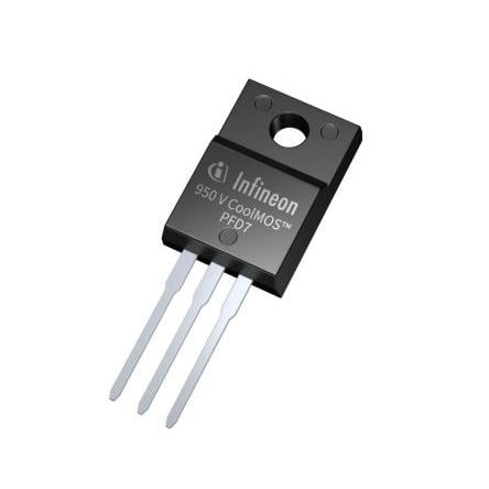 řada: IPA MOSFET IPA95R310PFD7XKSA1 N-kanálový 8.7 A 950 V Infineon, TO-220, počet kolíků: 3 kolíkový N