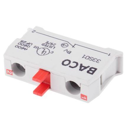 BACO Blok kontaktů, řada: BACO Blok kontaktů 1 NC 600V Šroub