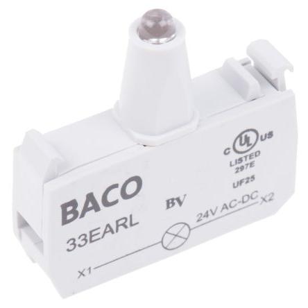 BACO Blok světel, řada: BACO Blok světel 24V Šroub barva Červená LED
