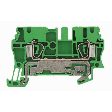 Weidmüller Zemnicí svorkovnice, počet cest: 2, 20AWG, 8 AWG, délka: 65 mm ZPE 6 6mm² barva Žlutá, Zelená Objímka,