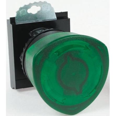 BACO Hlava tlačítka, řada: BACO Zelená Pevná poloha, průměr výřezu: 22 mm IP66