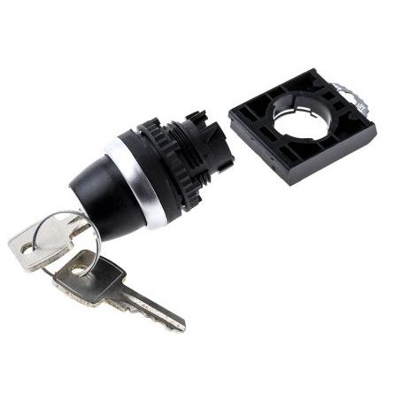 BACO Hlava klíčového spínače, řada: BACO 3polohová Udržované, průměr výřezu: 22 mm