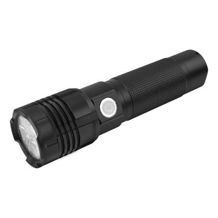 Kapesní svítilna 1600-0445-520, rozsah: PRO 3000R, typ žárovky: LED Dobíjecí, svítivost: 3200 lm, IP67 Černá Bodové USB