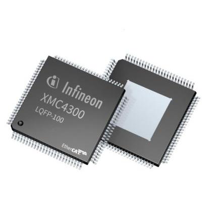 Infineon Mikrokontrolér XMC4300F100K256AAXQMA1 32 bit ARM 32bitový Cortex M4 144 MHz 256kB Blesk 128 kB RAM, počet