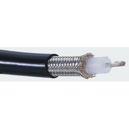 Koaxiální kabel, řada: RG-Kabel RG214/U, Černá Polyetylen, vnější průměr: 10.8 mm OD 20 m 50 Ω Bedea Bez koncovky