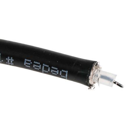 Koaxiální kabel, řada: RG-Kabel RG223/U, Černá Polyetylen, vnější průměr: 5.38 mm OD 50 m 50 Ω Bedea Bez koncovky