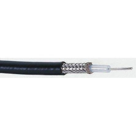 Koaxiální kabel, řada: RG RG223/U, Černá Fluorovaný ethylenpropylen, vnější průměr: 5.38 mm OD 100 m 50 Ω Bedea Bez