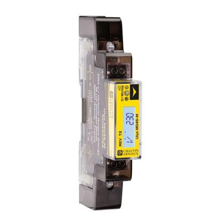 Elektroměr, řada: ULYS LCD 6číslicový 1fázový Elektrické Impulzový výstup, výška výřezu: 117 mm, šířka výřezu: 17.5 mm,