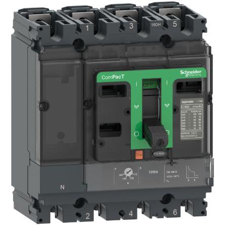 Schneider Electric Jistič s lisovaným pouzdrem, rozsah: ComPacT NSX 4pólový 63A vypínací výkon 75 kA, rozsah: ComPact