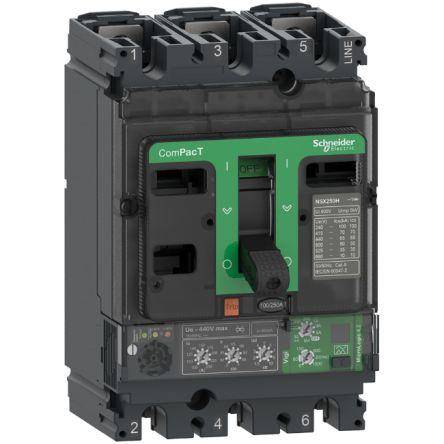 Schneider Electric Jistič s lisovaným pouzdrem, rozsah: ComPacT NSX 3pólový 250A vypínací výkon 36 kA, rozsah: ComPact