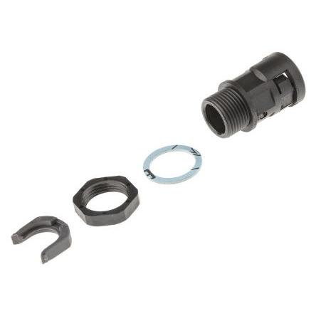 Montáž potrubí Instalační trubka Černá jmenovitá velikost 12 mm Polyamid 6 Černá, IP68 PG11 PMA