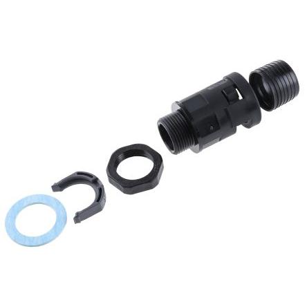 Montáž potrubí Instalační trubka Černá jmenovitá velikost 17 mm Polyamid 6 Černá, IP68 PG13.5 PMA