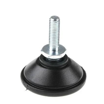 A040/001 Nu-Tech Engineering M6 40 mm Polyamidem vyztužený nylon Nastavitelná noha 300 kg 10 °