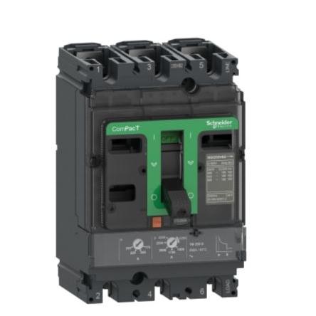 Schneider Electric Jistič s lisovaným pouzdrem, rozsah: ComPacT NSX 3pólový 63A vypínací výkon 25 kA, rozsah: ComPact
