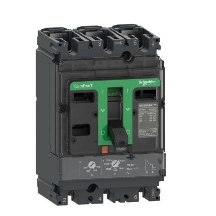 Schneider Electric Jistič s lisovaným pouzdrem, rozsah: ComPacT NSX 3pólový 50A vypínací výkon 36 kA, rozsah: ComPact