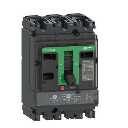 Schneider Electric Jistič s lisovaným pouzdrem, rozsah: ComPacT NSX 3pólový 63A vypínací výkon 36 kA, rozsah: ComPact
