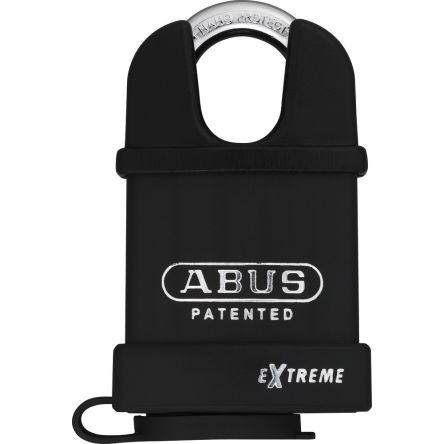 ABUS Visací zámek Klíč Odolnost vůči povětrnostním vlivům, Ocel Obojí 8 mm třmen, Černá